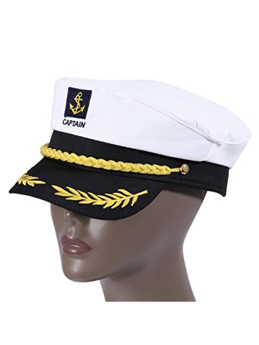 Adult Yacht Captain Hat White Sailor Hat for Women Men Yacht Boat Sailor - Picture 6 of 7